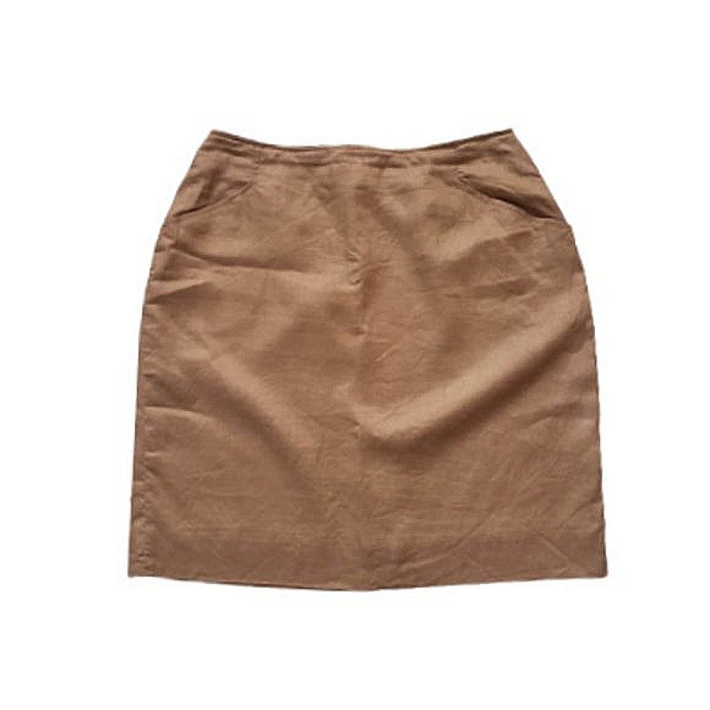 Jones NY caramel linen skirt 12 fits 8